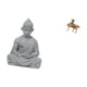 thumbnail image 5 of Estatua de mono,Estatua de Buda Mono para Interiores y Exteriores Budista,Figuras en miniatura meditando para decorar el jardín del hogar,Figura de caballo,Adorno de caballo,escultura, 5 of 8