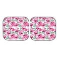 thumbnail image 7 of Xecao Flamingo for Foldable Car Sun Shades (2-Pack) offer sun protection with an easy-fold design for convenient windshield shading., 7 of 7