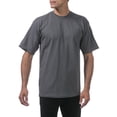 thumbnail image 4 of Pro Club Men's Heavyweight Cotton Short Sleeve Crew Neck T-Shirt,Graphite,7XL, 4 of 6