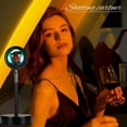 thumbnail image 4 of xianyou-Sunset Lamp Projection Rotation Rainbow Lamp Led Romantic Visual Led Light Network Red Light with USB Modern Floor Stand Night Light Living Room Bedroom Decor (Sunset red), 4 of 4