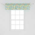 thumbnail image 2 of Ambesonne Colorful Window Valance, Retro Travel Balloons, 54" X 12", Blue Orange Purple, 2 of 3