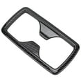 Rear Water Cup Holder Panel Frame Trim Carbon Fiber Style Decor
