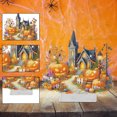 thumbnail image 2 of (BJ096) Adornos Acrílicos Diamantes Punteados Iglesia Calabaza Halloween (diamante Cristal Una Cara + Diamante Forma Especial) 22*24 Cm, 2 of 9