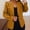 Orange, variant on BLOCLOALO Women's Blazers Suit Jackets Open Front Cardigan Women's Autumn and Winter Long Sleeved Button Solid Color Cardigan Small Suit Jacket Work Business Suit Jacket Work Blazer Trendy Coat Ag L