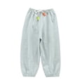 thumbnail image 2 of YWDJ Kids Girls Boys Comfortable Casual Cotton Pants Solid Color Elastic Cuffs Pants Mint Green 3-4T, 2 of 3