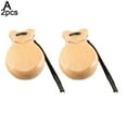 thumbnail image 4 of Traditional Wooden Spanish Castanets with String, Flamenco Dance Musical Instrument, Orff Percussion Finger Clappers for Kids & Adults, Rhythmic Education & Performance, Natural Wood Finish, 4 of 8