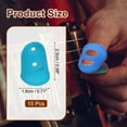 thumbnail image 2 of Guantes Protectores de Dedos de Silicona Azul Claro Uxcell Transpirables Reutilizables con Agujeros de Aire S 15 Pcs, 2 of 6