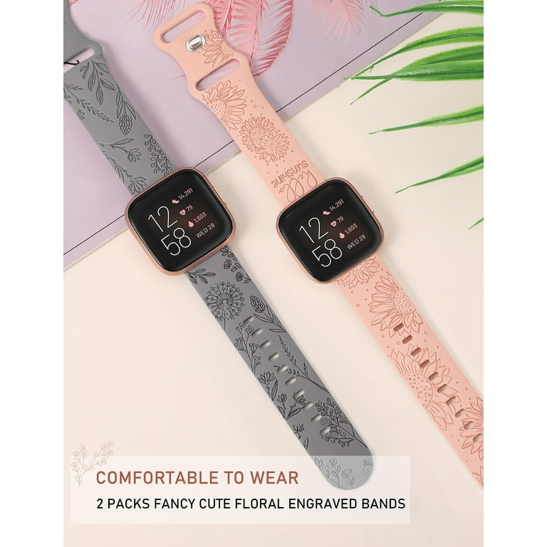 Amazon Fitbit Versa Lite Watch Bands Vancle Stylish Rose Gold