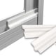 thumbnail image 1 of Burlete de 26 pies para ventanas/puertas Tapón de tiro de ventana autoadhesivo Tira de sellado de espuma Sellado de espacios insonorizado Aislamiento de ventana Bloqueador de tiro de puerta Blanco, 1 of 7