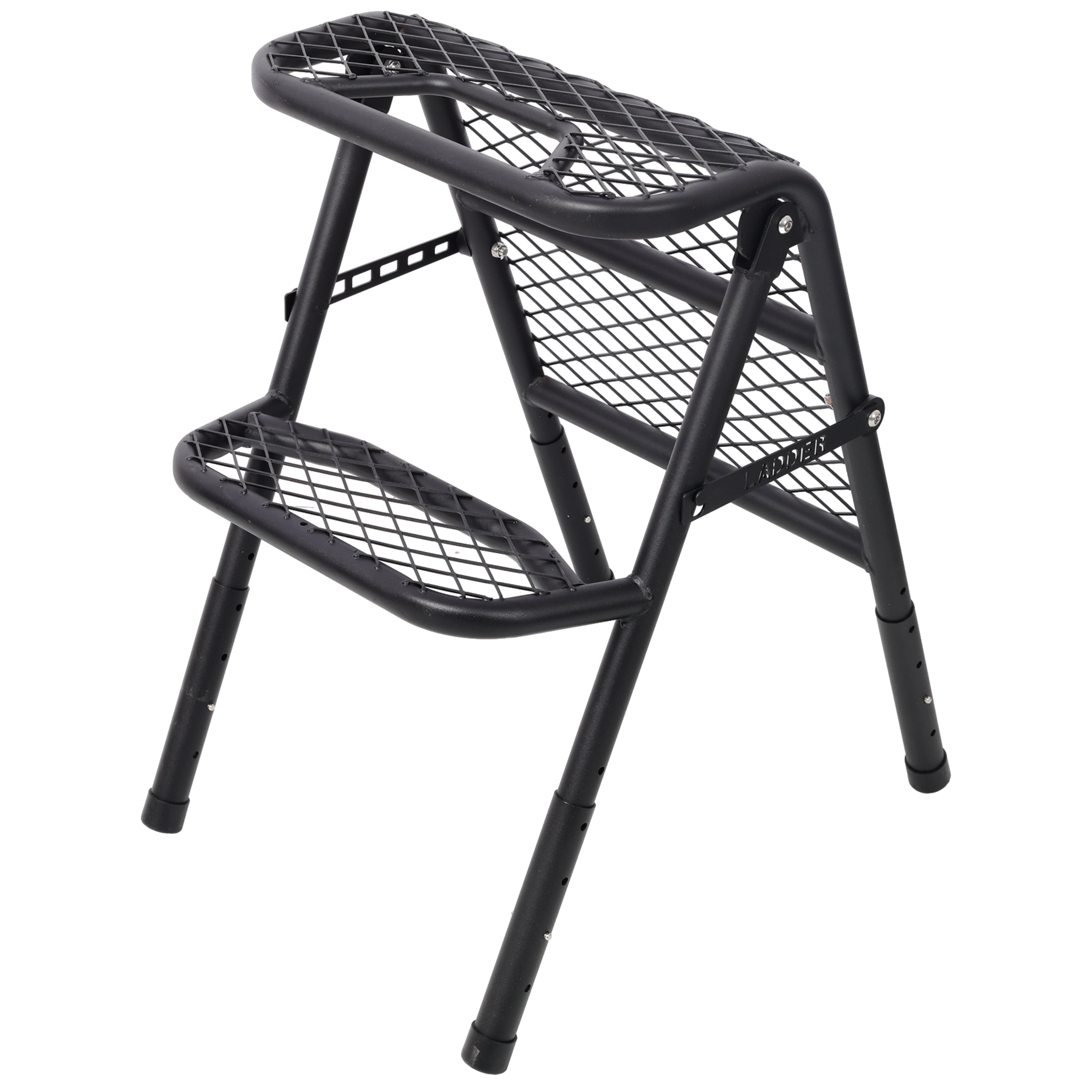 Foldable SUV Tire Ladder Adjustable Vehicle Access Step for Truck SUV RV Offroad