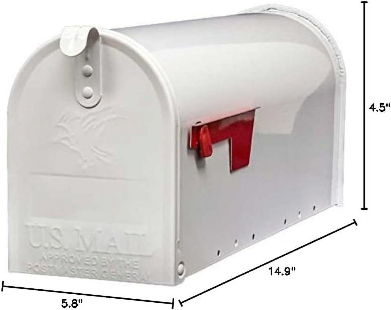Gibraltar E1 Economy Galvanized Steel Mailbox with Locking Insert