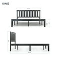 thumbnail image 4 of Best Price Mattress Marley Solid Wood Platform Bed with Headboard, Black, King, 4 of 9