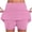 Pink plus size skirt shorts a1, variant on Cagogo Women Plus Size Skirt Shorts High Waisted Flowy Quick Dry Summer Casual Sporty Mini Skirt Shorts for Ladies Loose Comfortable Gym Beach Walking, Army Green L