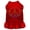 Red, variant on Pet Dog  Cat Dress Rhinestone, "Rainbow Peace"