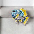 thumbnail image 4 of Brooch Pin Enamel Finish Rhinestones Inlay Tropical Fish Design Alloy Pin Electroplated Base Suits Coats Sweaters Badge, 4 of 8