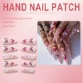 thumbnail image 4 of RAGUPEL 24Pcs Glue on Nails for Women,Crystal Embellished Stiletto Press on Nails,Hand-Drawn Butterflies Long Press on Nails,Fake Nails for Parties,Gatherings and Photo Shoots,Style3, 4 of 7