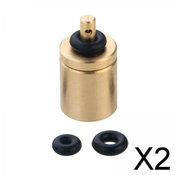 Adaptador de recarga de gas de 2 paquetes de 4, válvula de inflado de cobre, convertidor para acampar y pescar 2 piezas