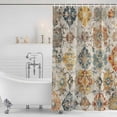 thumbnail image 4 of Farmhouse Morocco Waterproof Fabric Shower Curtain,Boho Abstract Shabby Texture Art Waterproof Fabric Shower Curtain for Bathroom Curtains Bathtubs Hotel Shower Curtains with 12 Hooks Small 36x72in, 4 of 8