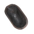 thumbnail image 1 of GROWTH TANK Wooden Bowl Large Capacity Stackable Oval Bowl for Home Kitchens Pantry Deep Brown, 1 of 9