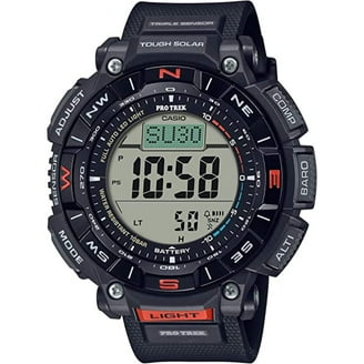 Casio Men's Solar Powered Triple Sensor Black and Grey Pro Trek