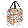 thumbnail image 3 of Honeii Foxes and Floral Harmony Print Lunch Bag Women, Lunch Box Lunch Bag for Women Adult Men, Small Leakproof Cute Lunch Tote Large Capacity Reusable, 3 of 8