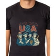 thumbnail image 4 of All-Stars of America Fourth Of July T-Shirt Men's Baseball Inspired Short-Sleeve Novelty Parody Funny Tee, 4 of 5
