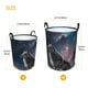 thumbnail image 3 of Balery Night Sky Wolf Cesta de ropa redonda con asas, impermeable, independiente, para ropa, juguetes, dormitorio y familia-Medium, 3 of 6