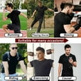 thumbnail image 6 of Lilvigor Sauna Shirt for Men,Short Sleeve Sweat Suit for Weight Loss Men,Mens Body Shaper Slimming Sauna T-Shirt Top for Gym Exercise, 6 of 6