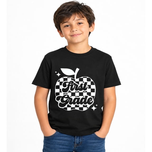 Shirts for Women First Grade Shirt Back to School Graphic Tees Casual Elementary Short Sleeve Tops