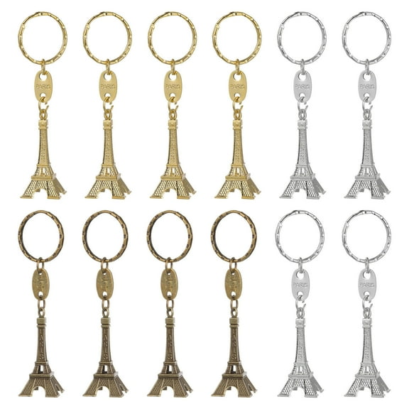Raindrops 12Pcs Key Chain Retro Design Zinc Alloy Pendant Family Bag Decoration