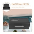 thumbnail image 3 of WASHWEPE Black Metal Bread Box for Storage Prevents Moisture and Maintains Bread Taste 7.5 x 4.2 x 5.1 Inches, 3 of 8