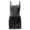 thumbnail image 6 of DHFJKG Party Dresses For Women Sleeveless Sexy Sparkly Sequin Mini Bodycon Summer Square Neck Evening Gown Cozy Dresses, 6 of 7