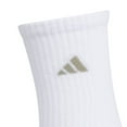 thumbnail image 2 of Boys adidas 6-pk. Crew Socks Color: Heather Blue Size: 9-11, 2 of 4
