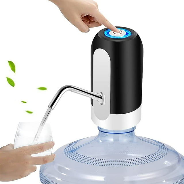Pompe à Bouteille d'Eau Potable Électrique, Distributeur d'Eau Potable Automatique USB, Distributeur de Pompe à Eau de 5 Gallons, Pompe à Eau Portable, Noir
