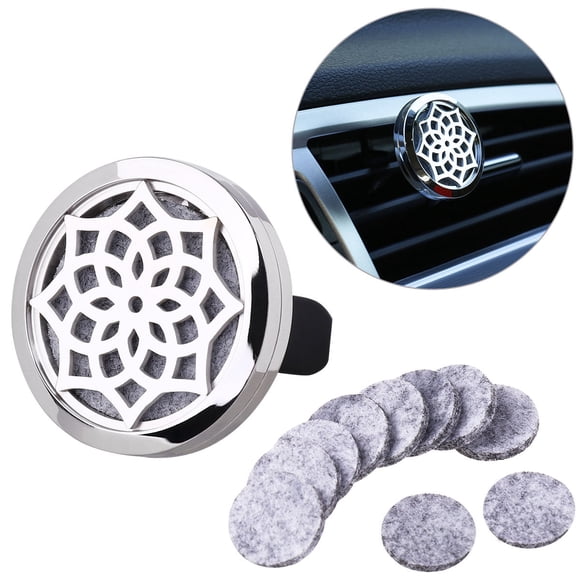 unbranded Difusor De Aceite Clip Para Auto En Inoxidable 316 Con Almohadillas Recambiables Múltiples