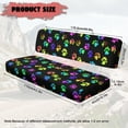 thumbnail image 7 of Uorisanigo UTV Seat Cover Anti-Slip Universal Colorful Paw Print UTV Front Bench Seat Cover Fit for Kawasaki Mule 4010 4x4 Diesel 2009-2013 Mule Padded Protector for All Seasons Protection, 7 of 7