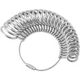 thumbnail image 4 of Ring Sizer Finger Sizing Measuring Jewelry Accurate Tool Stainless Iron Metal Size US 0-13 with Gauge Set of 27 pcs Circle Models in Silver, 4 of 5