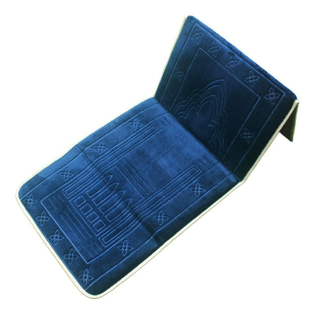ziyahi Folding Meditation Mat Prayer Rug Portable Mat for Home Decor Blue