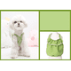 thumbnail image 4 of Ropa para perros Bufanda con estampado floral Chaleco para perros Ropa para mascotas Trajes para cachorros pequeños Yorkshire Perro Abrigo de verano rejilla verde (L) Rojo Verde, 4 of 5