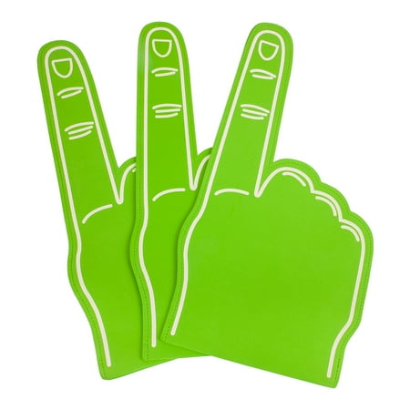 

HOMEMAXS 3Pcs Foams Fingers Cheerleading Foams Hand Sports Event Cheer Props Sports Accessories