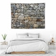 thumbnail image 3 of JEUXUS  Stone Wall Backdrop Natural Rock Wall Textured Photography Background Outdoor Stone Wall Holiday Party Retro Garden Wallpaper Birthday Banner Cake Dessert Table Decor Studio Photo Props, 3 of 7