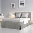 thumbnail image 1 of PiccoCasa Pleated Ruffle Bed Skirts with 14" Drop, Queen Dark Gray, 1 of 10