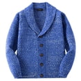 thumbnail image 1 of uikmnh Jackets For Men,Knit Sweater Men's Loose Top Solid Color Simple Casual Sweater,Size XL, 1 of 4