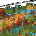 thumbnail image 3 of Colorful Dinosaurs River Volcanoes Pattern Shower Curtain 72"x72" ,Bathroom Decorative Shower Curtains Set with 12 Hooks,Modern Waterproof Washable Shower Curtain, 3 of 6
