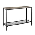 thumbnail image 3 of Manor Park Industrial Open Storage Entryway Table, Grey Wash, 3 of 8