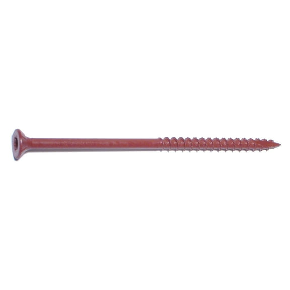 #10 x 4" Red XL1500 Coated Steel Star Drive Bugle Head Saberdrive Deck Screws