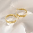 thumbnail image 3 of Pendientes tipo argolla KATIE OTTE de oro de 14 quilates para mujer, 22 mm de diámetro, 3 of 6
