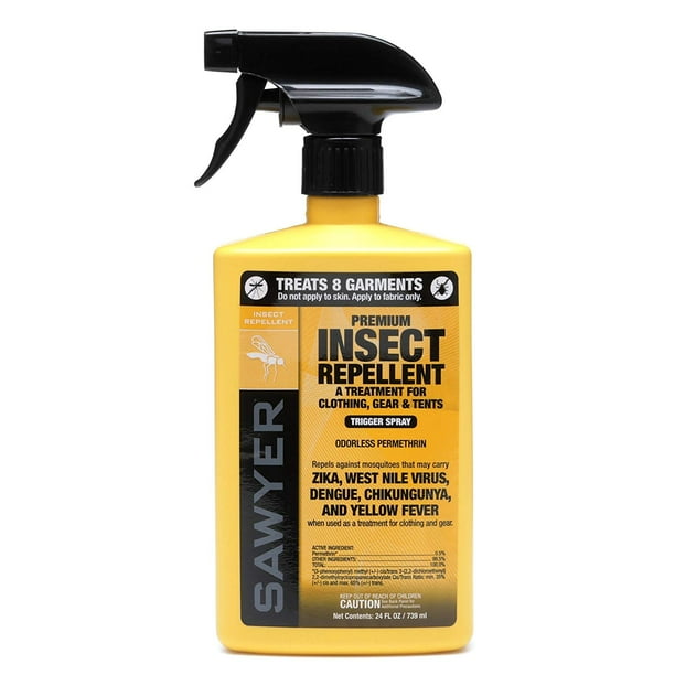 SP657 Premium Permethrin Clothing Insect Repellent Trigger Spray, 24