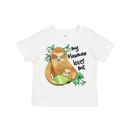 

Inktastic My Mawmaw Loves Me Cute Sloth and Baby Boys or Girls Toddler T-Shirt