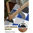 thumbnail image 4 of Mid Century Area Rug for Bedroom 5x7 Ft Navy Blue Grey Abstract Retro Geometric Modern Super Soft fuzzy Throw Rug Non-Slip Fluffy Plush Indoor Floor Carpet for Living Room Nursery Home Decor, 4 of 8